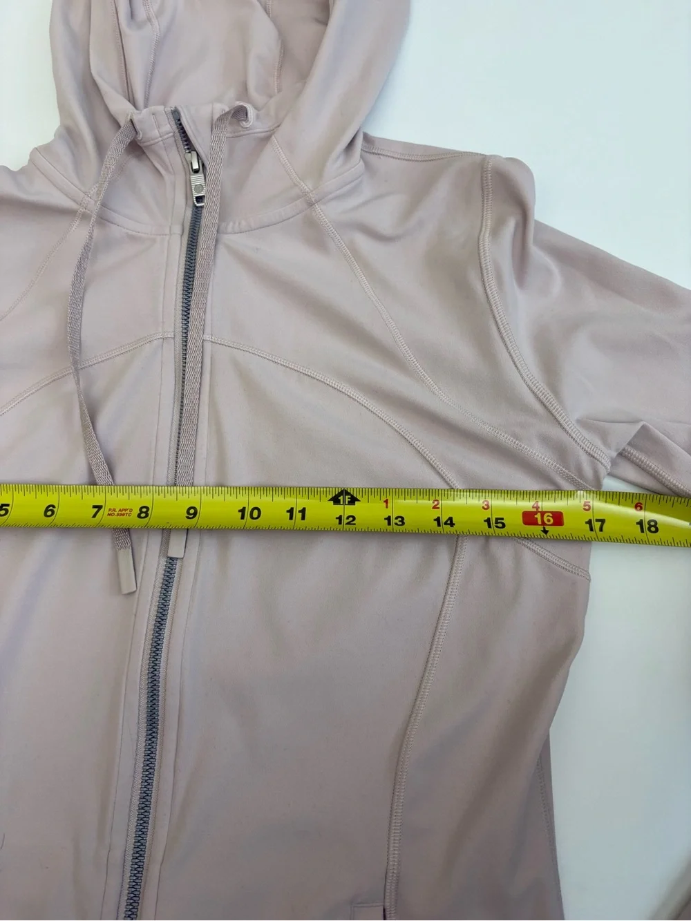Lululemon Hooded Define Jacket Full Zip Pale Pink Size 10 See Description